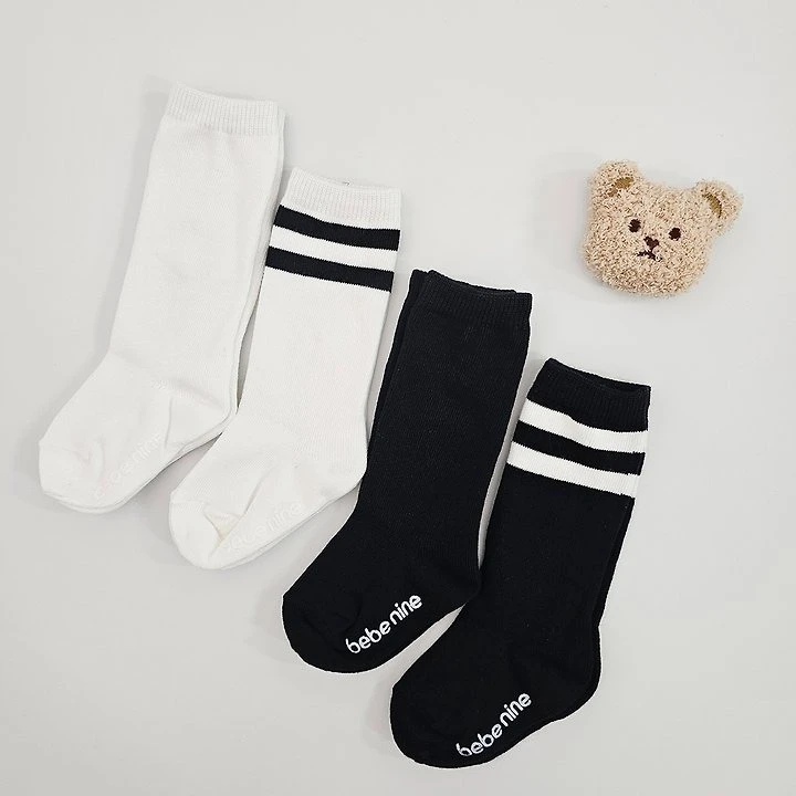 Bebe nine 柔軟半筒襪(4-pack)