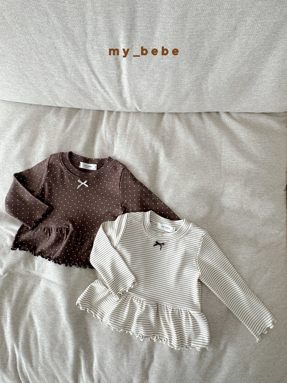 My bebe 木耳邊蝴蝶结上衣