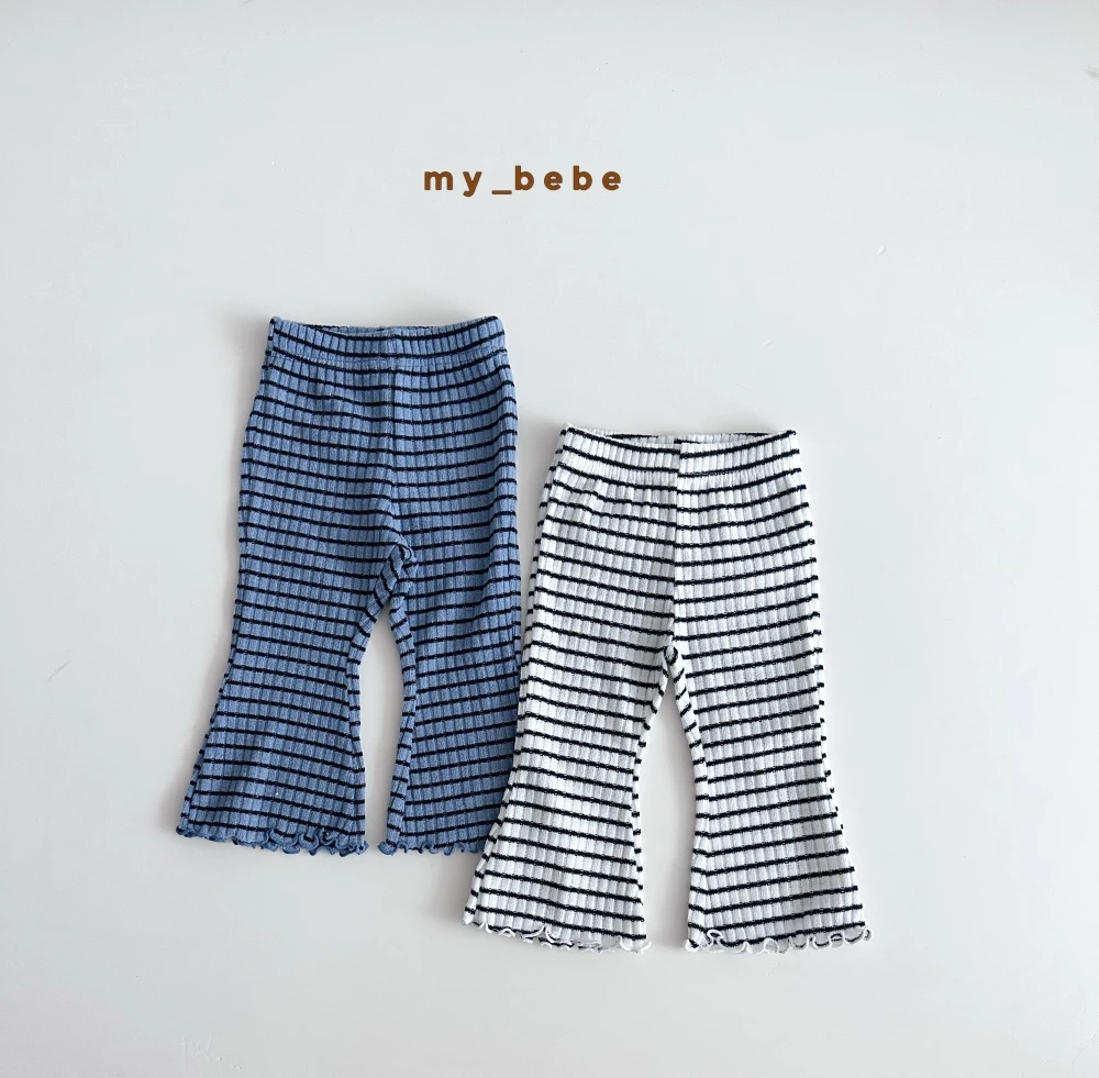 My bebe 棉花糖條紋喇叭褲