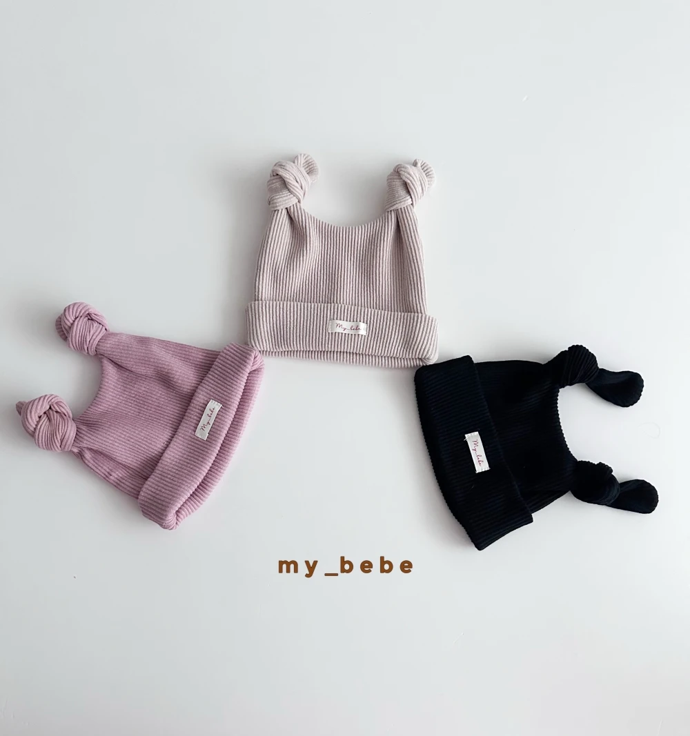 My bebe 扭結角帽