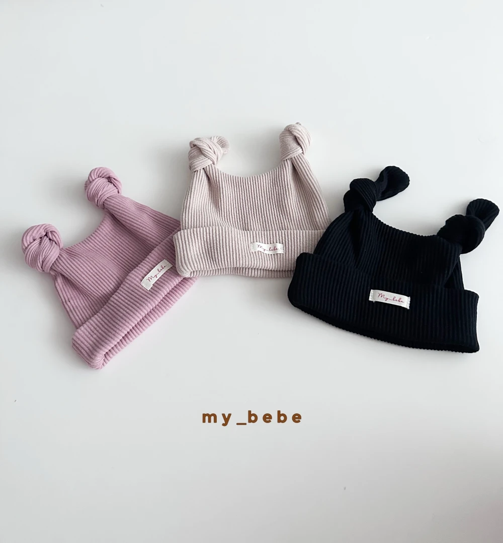 My bebe 扭結角帽