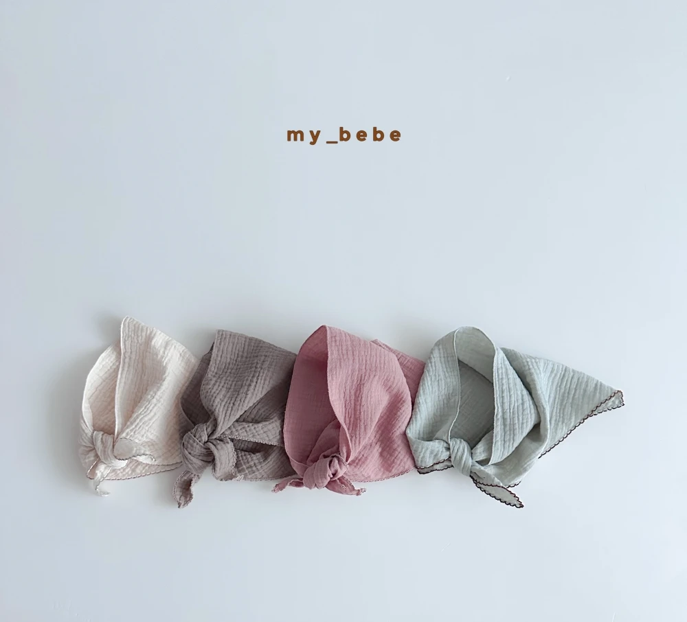 My bebe 素面滾邊頭巾