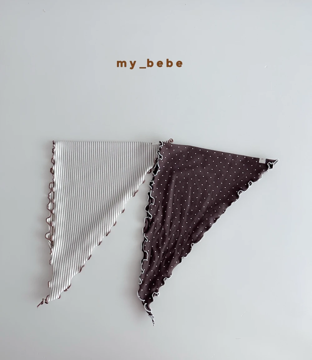 My bebe 羅紋木耳捲邊頭巾