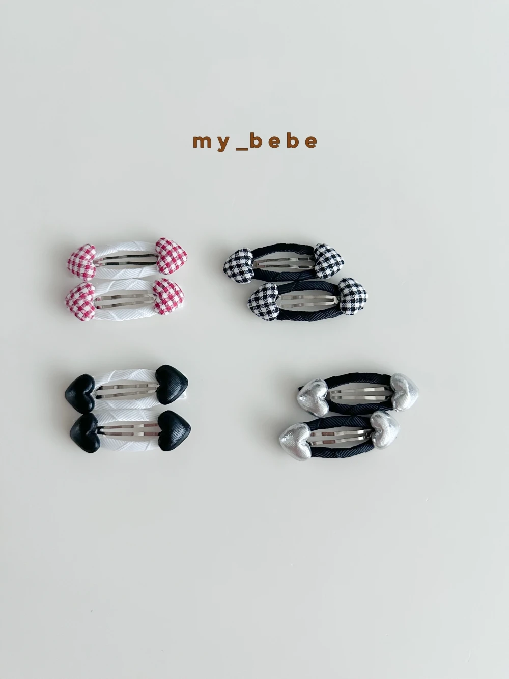 My bebe 愛心髮夾(2-pack)