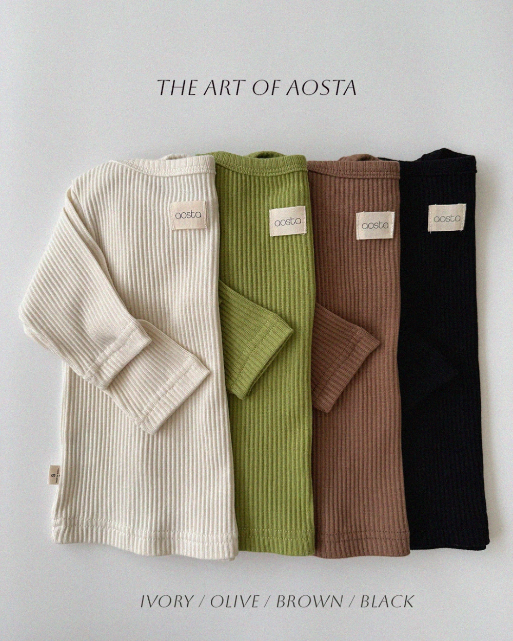 Aosta 素色開肩上衣
