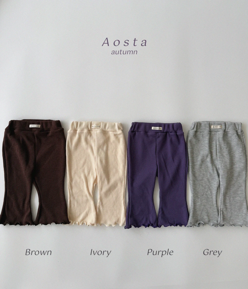 Aosta 木耳捲邊喇叭褲
