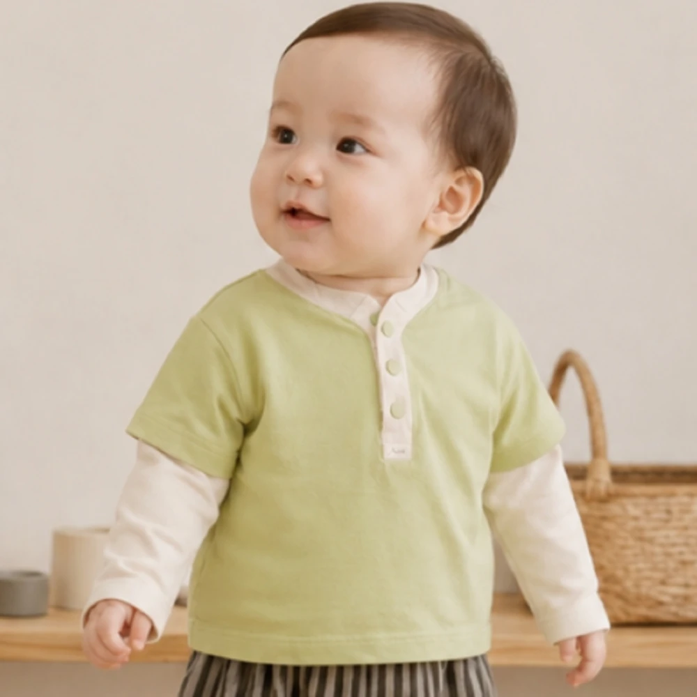 Valubebe 假兩件疊穿上衣