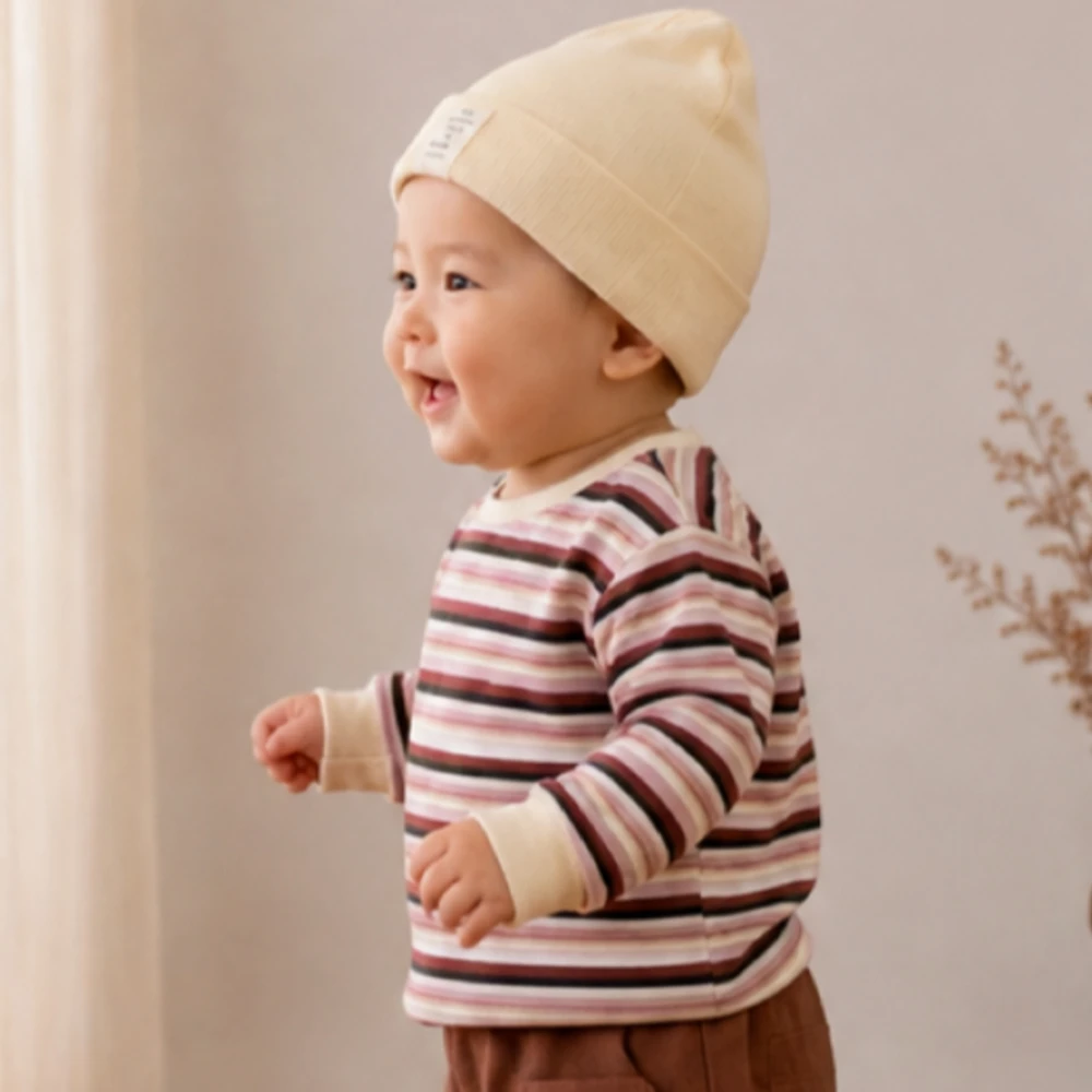 Valubebe 棕櫚條紋上衣