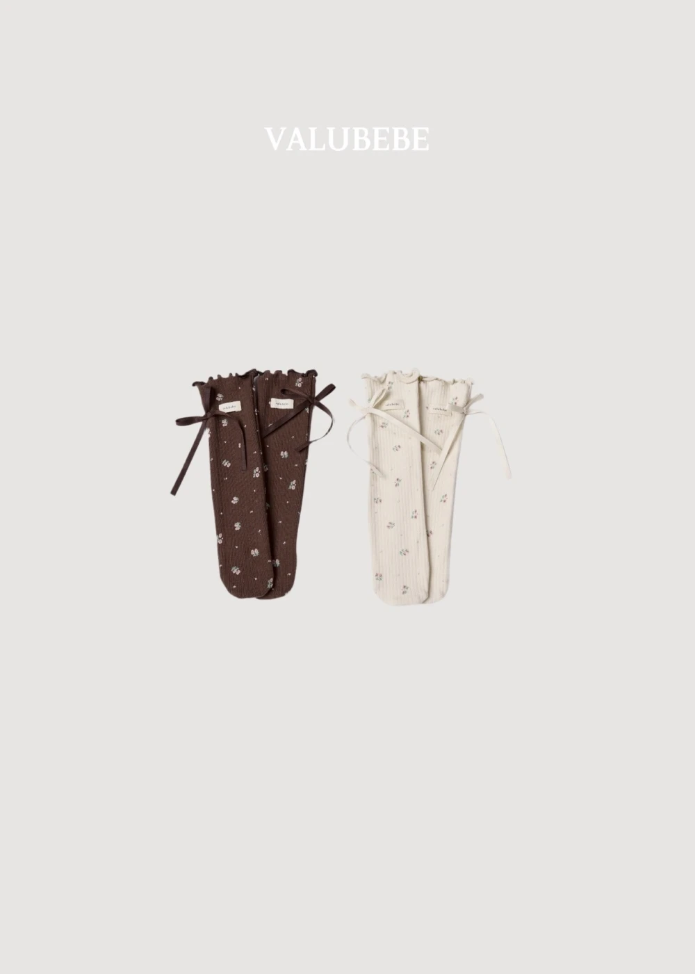 Valubebe 小花蝴蝶結襪子