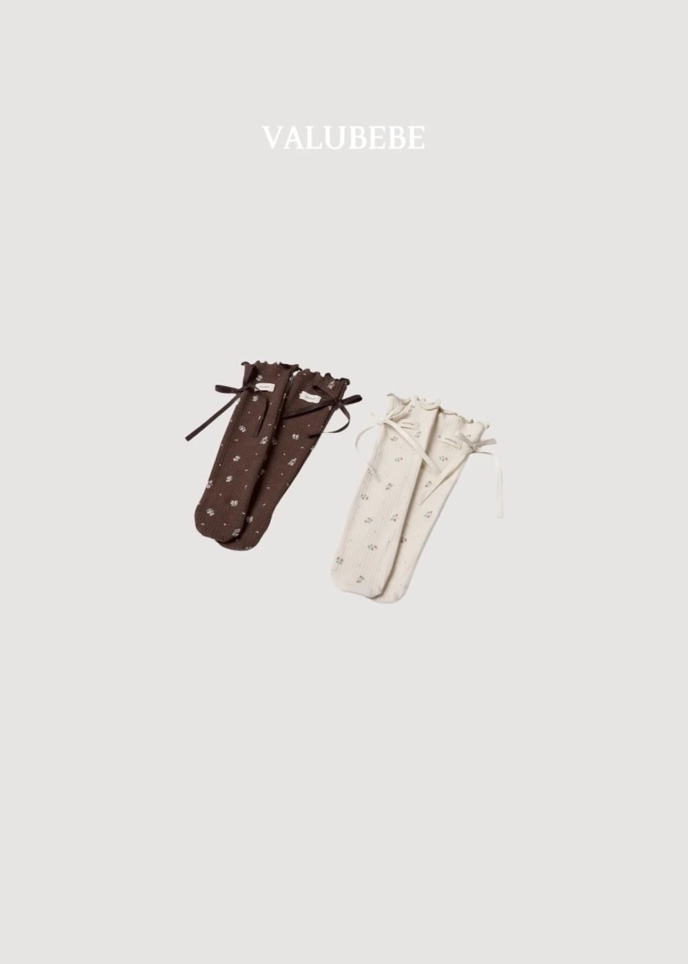 Valubebe 小花蝴蝶結襪子