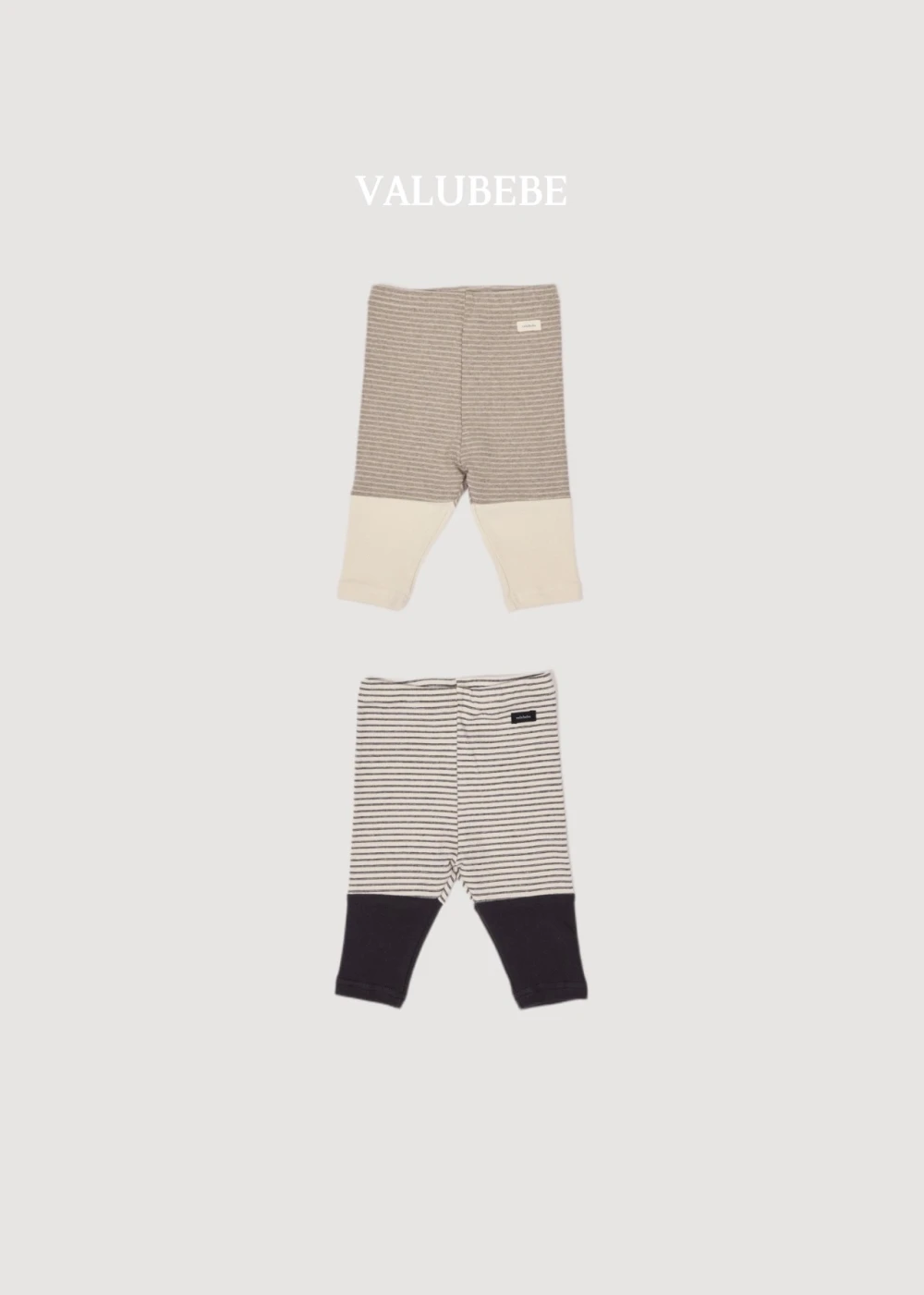Valubebe 條紋拼接緊身褲