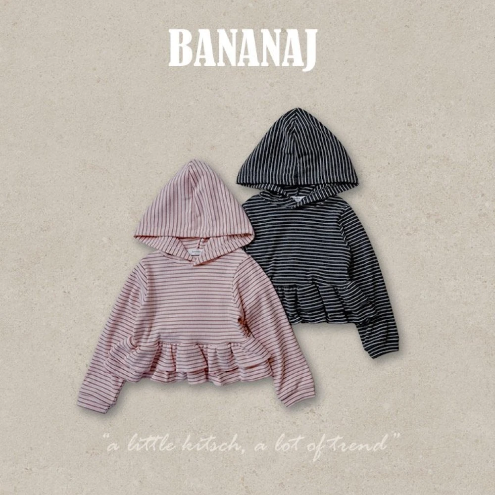 BananaJ 連帽條紋蛋糕上衣