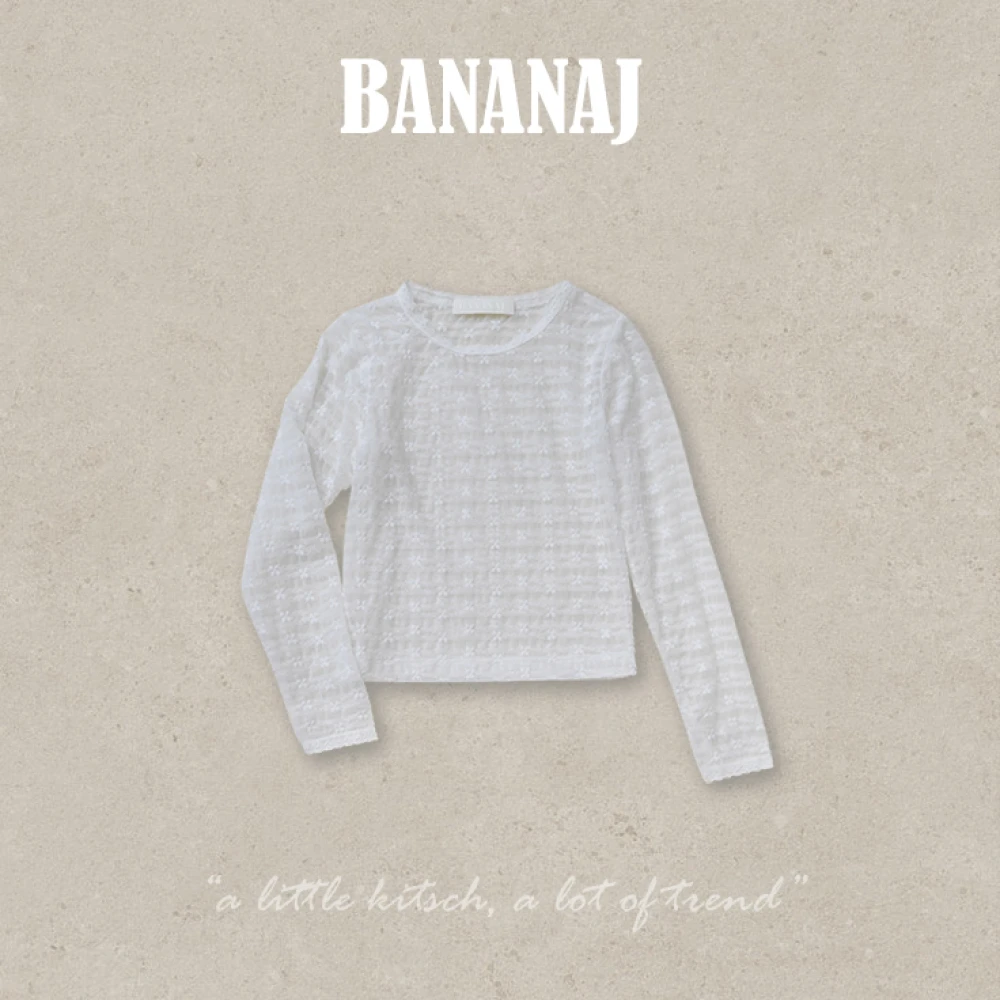 BananaJ 立體花朵蕾絲透視內搭衣