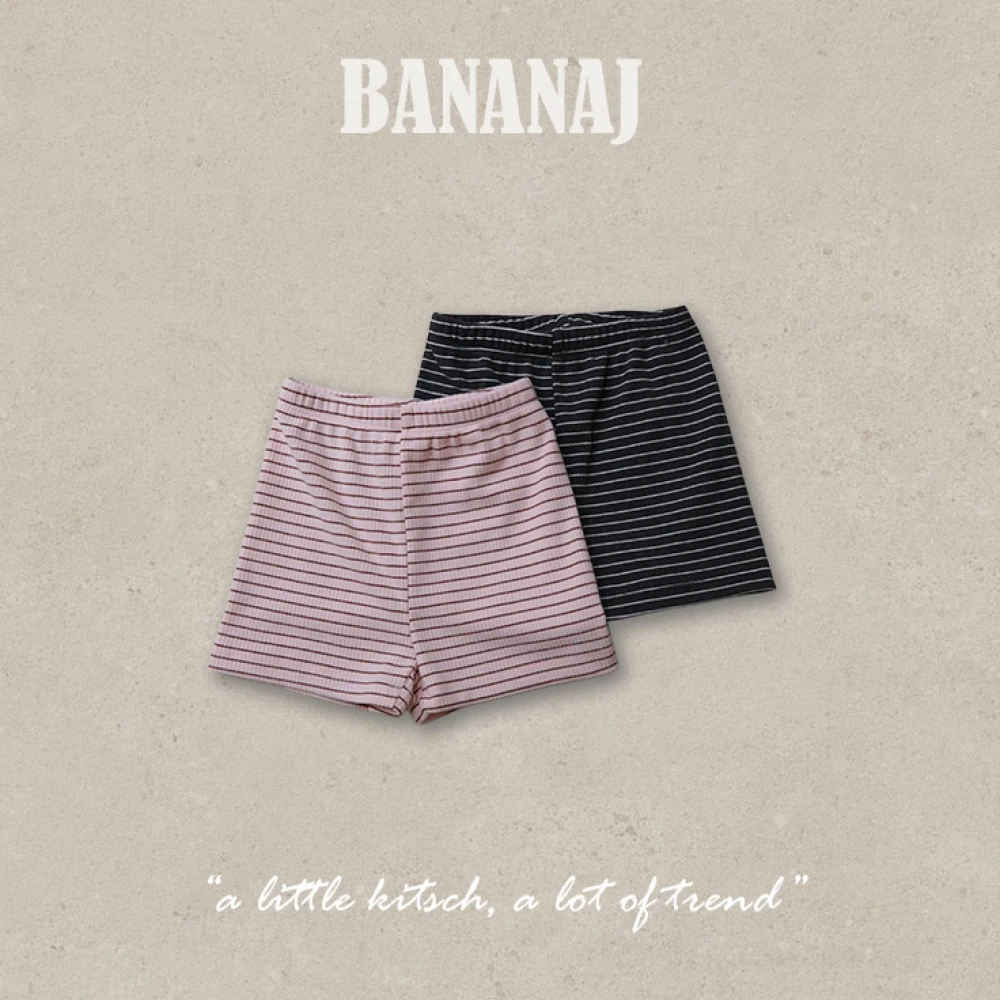 BananaJ 條紋短褲