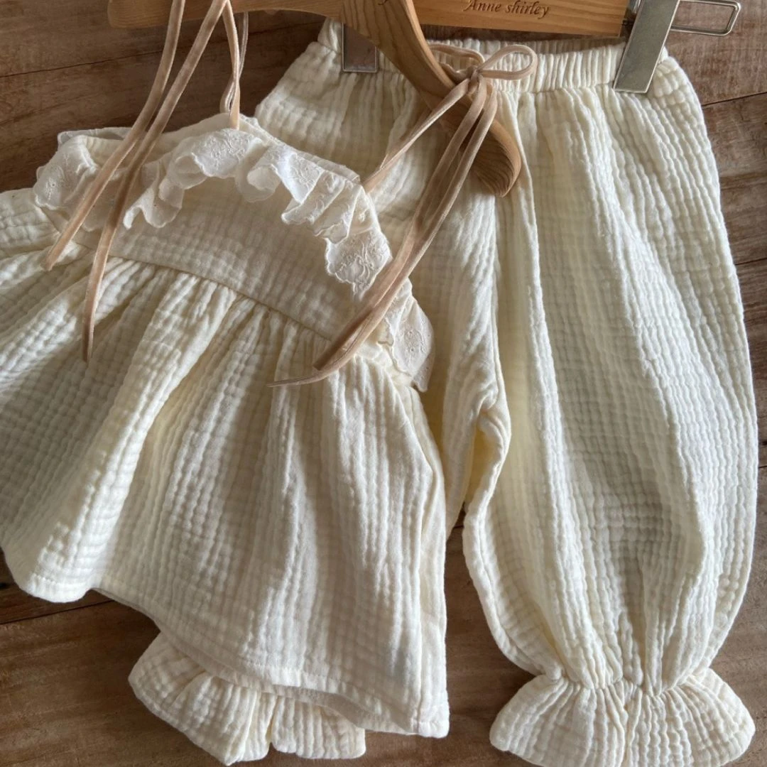 Anne Shirley 荷葉綁帶套裝