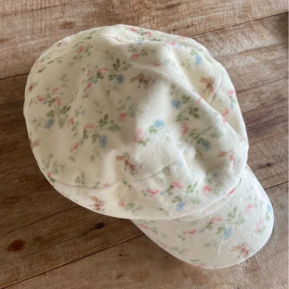 Anne Shirley 碎花郵差帽