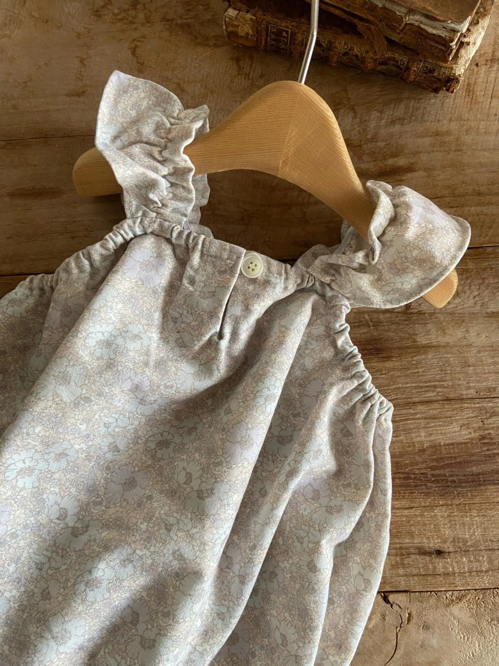 Anne Shirley 小花仙荷葉洋裝/包屁衣