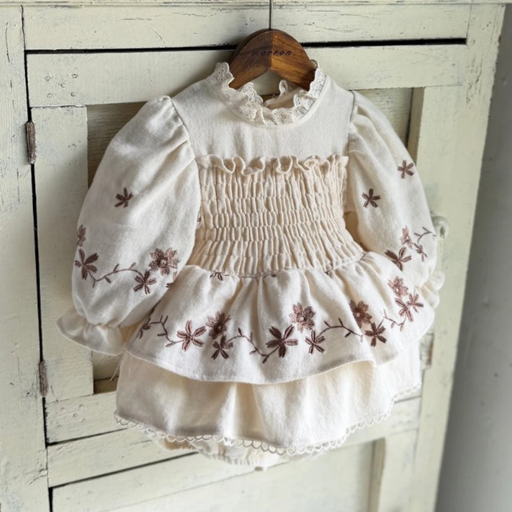 Marron 花園刺繡公主包屁衣