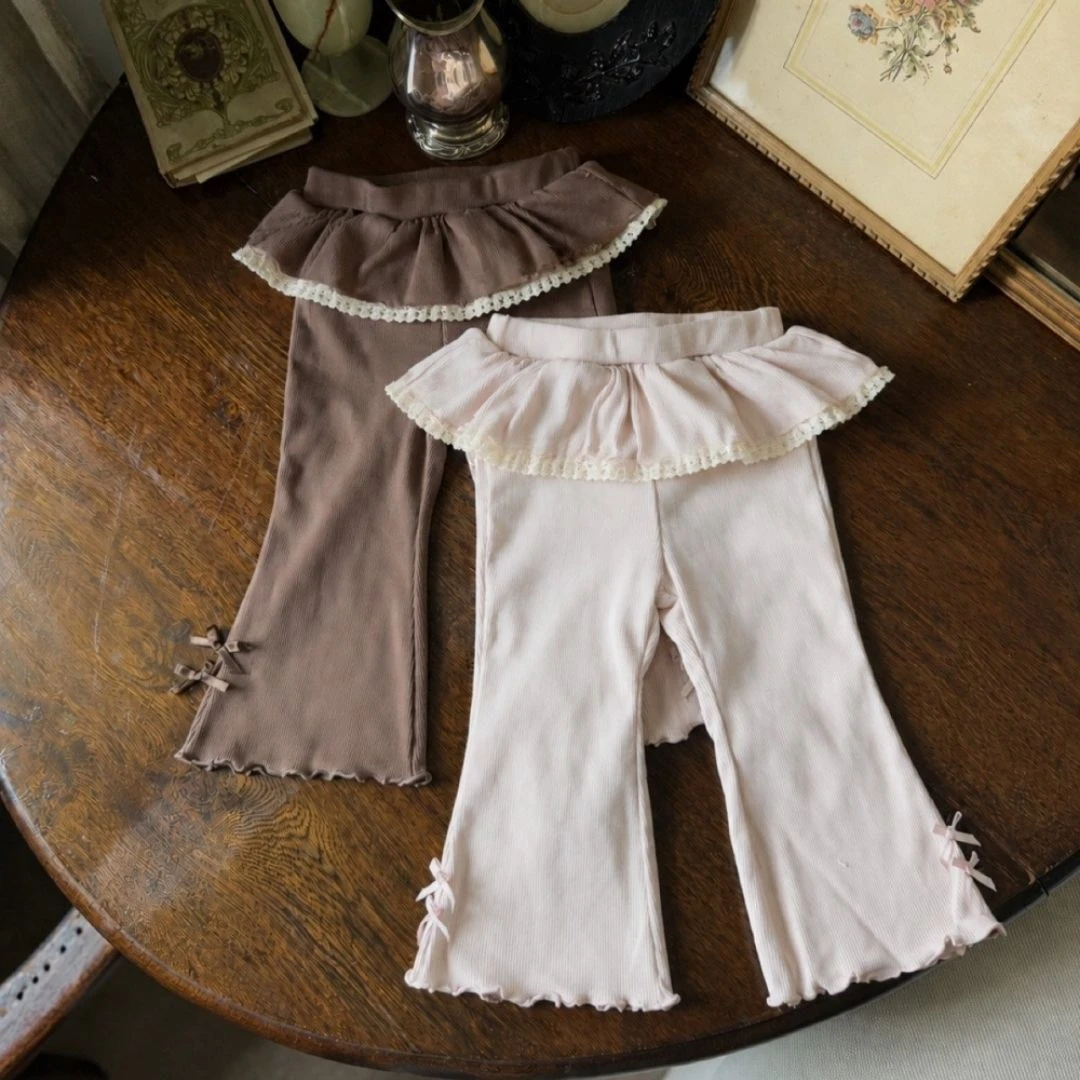 Marron 小舞伶蕾絲裙擺褲