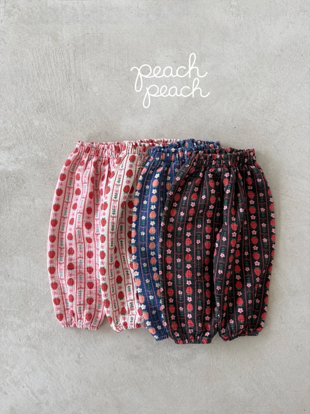 Peach peach 草莓系列長褲