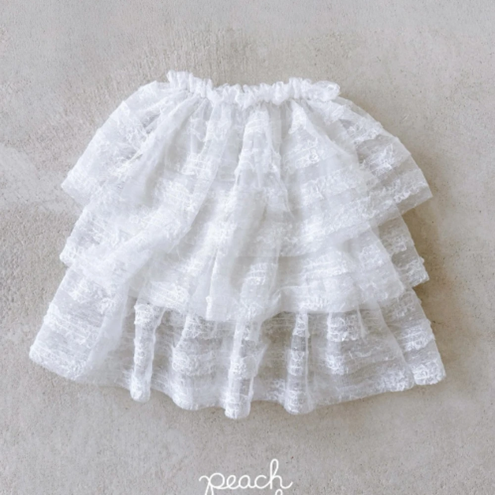 Peach peach 層疊蕾絲裙