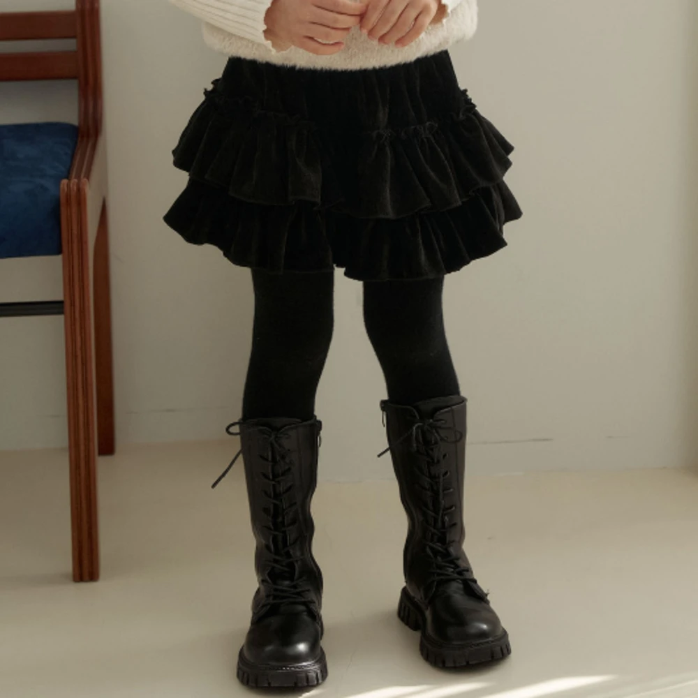 Momoann 氣質黑蛋糕褲裙