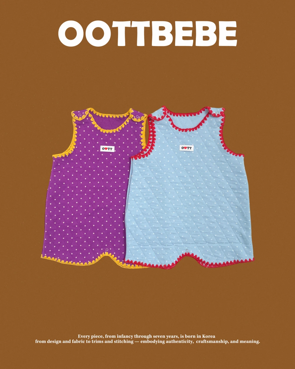 Oottbebe 貝殼滾邊點點防踢被