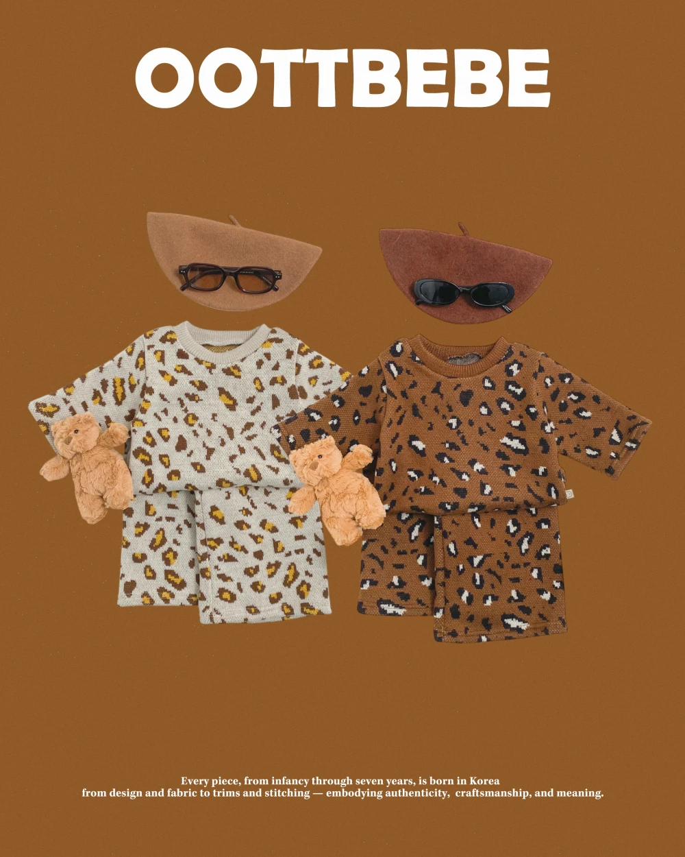 Oottbebe 豹紋針織套裝