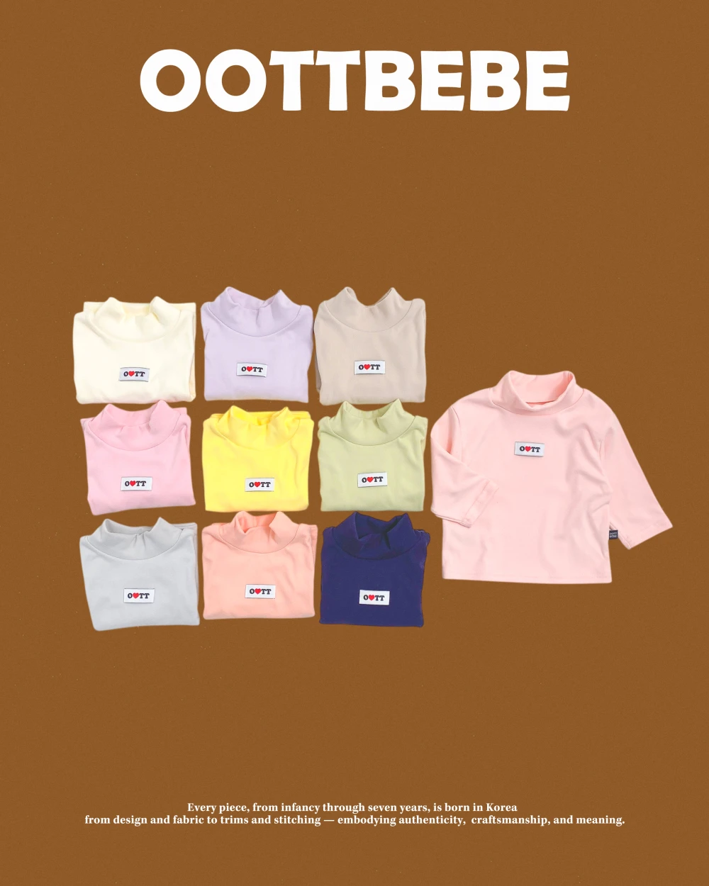 Oottbebe 柔軟高領素色上衣