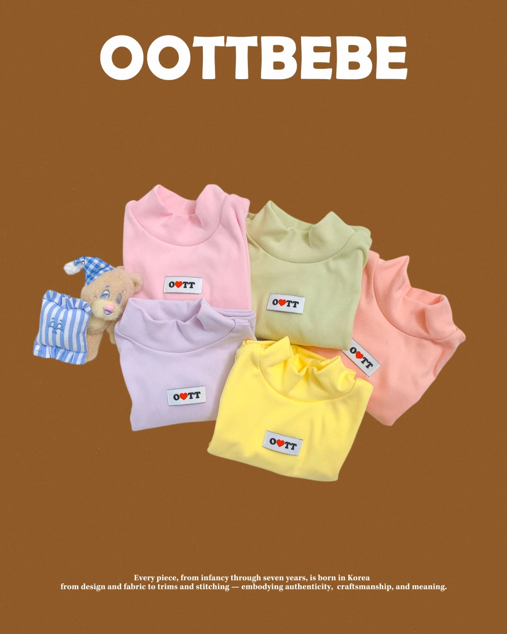 Oottbebe 柔軟高領素色上衣