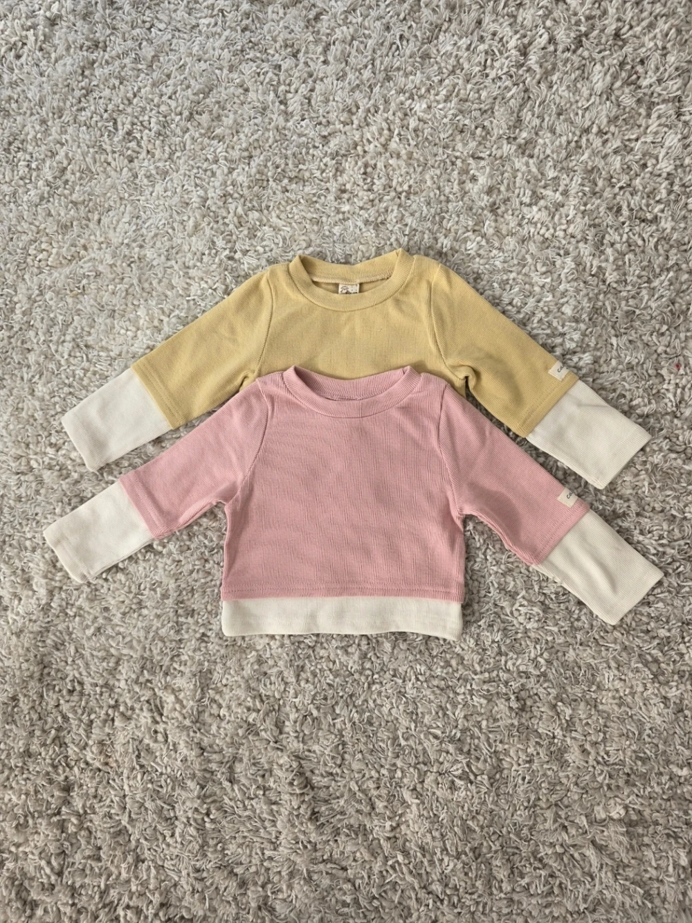 Color 糖果色假兩件上衣