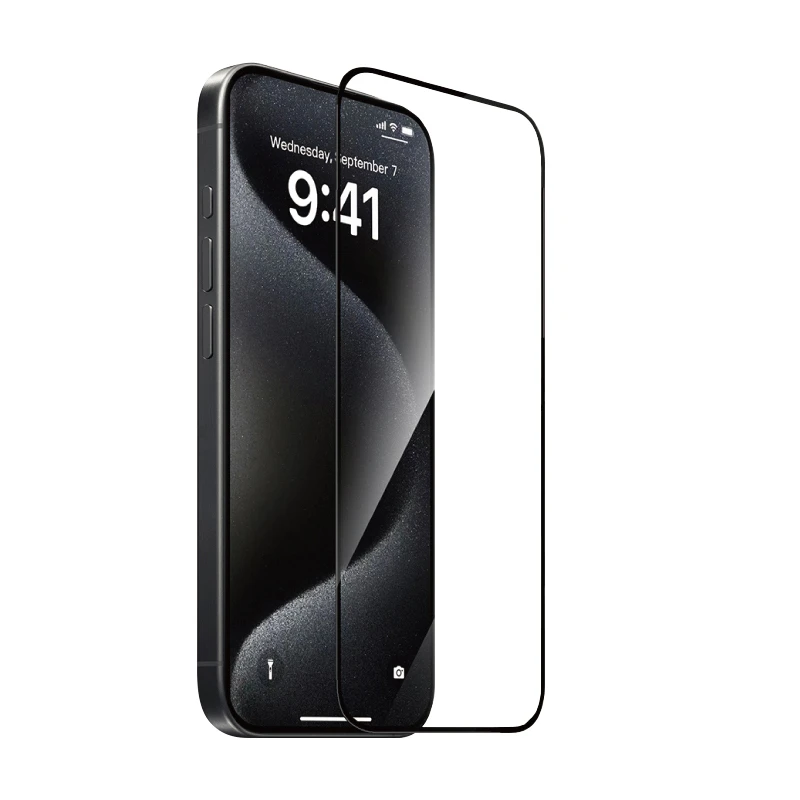 WiWU 2.5D全景超薄高清玻璃貼│for iPhone 16 防爆玻璃