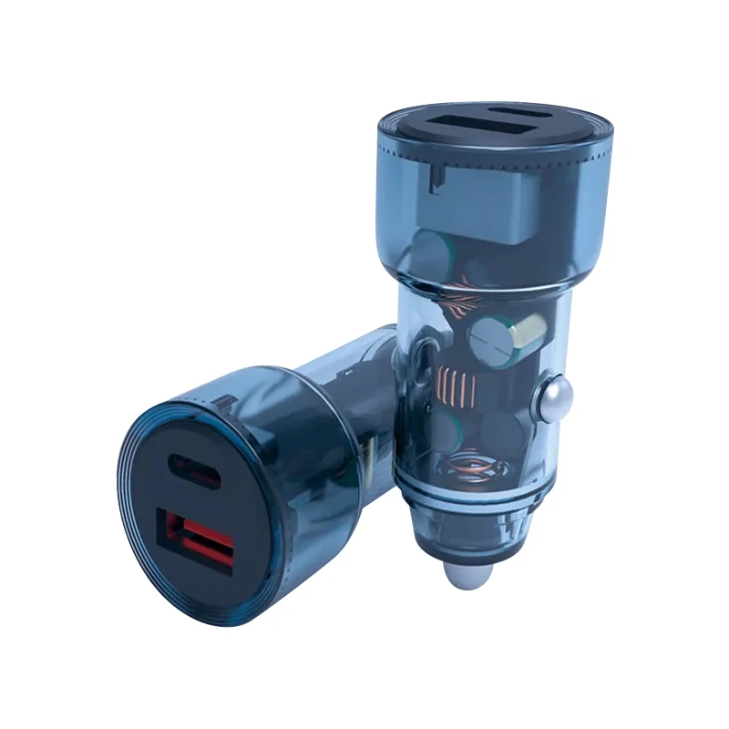 KooPin 60W極速雙孔車用充電器PD+QC 雙孔 │  雙快充車載充電器 │  車用充電器
