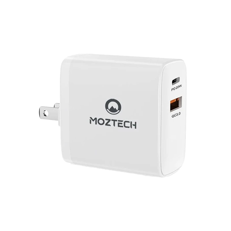 萬魔│ MOZTECH│M2 雙口極速快充頭│充電器
