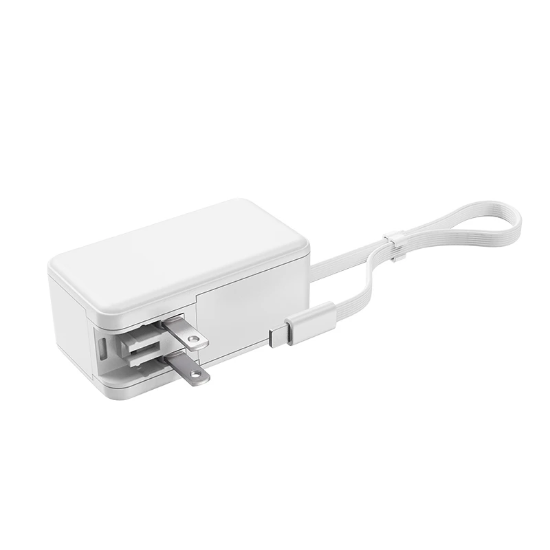Sardine│自帶線插頭二合一快充行動電源 5000mAh(Lightning/Type-C) 行動電源自帶線