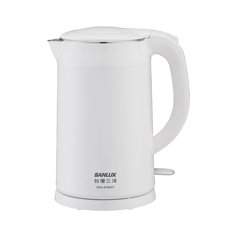 SANLUX 台灣三洋│1.8L雙層防燙不鏽鋼電茶壺│DSU-S1803T