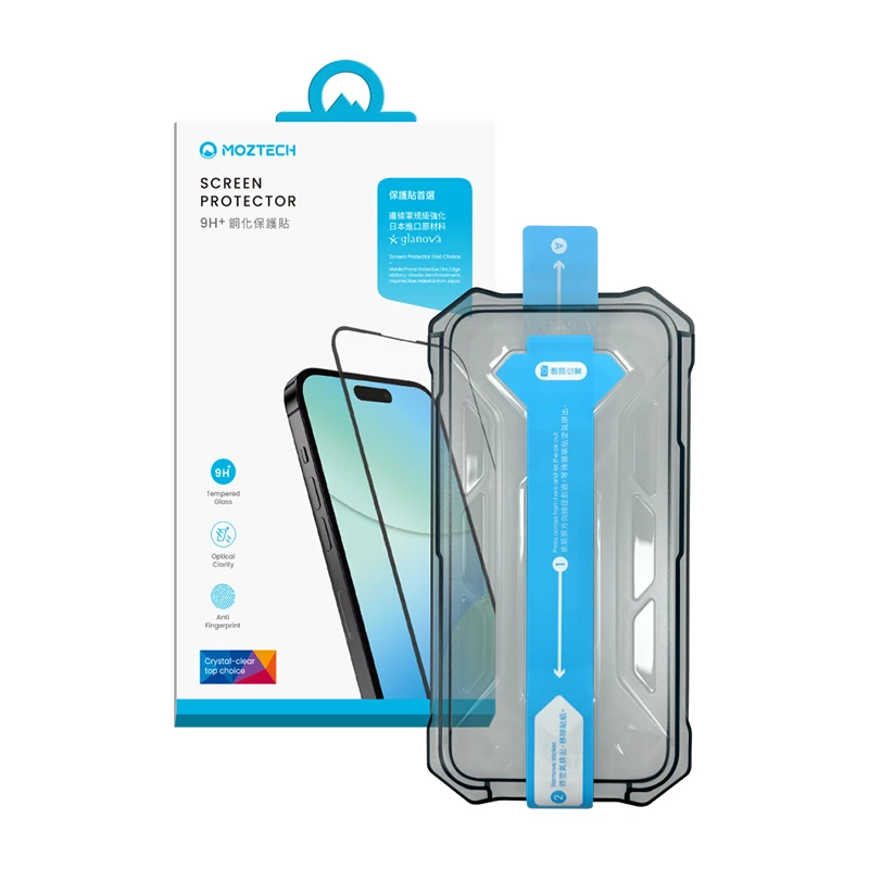 MOZTECH 萬魔 9H+鋼化保護貼│iP 16 鋼化保護貼