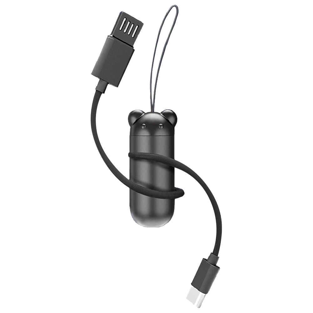 小熊充電線  編織快充掛繩充電線|吊飾充電線 micro / IOS / TYPE-C