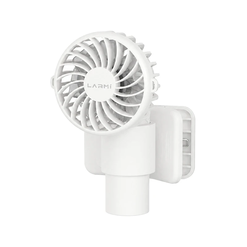 LARMI LMF11 手持夾式風扇｜三檔風速｜90°旋轉｜可夾可立｜USB充電隨身風扇