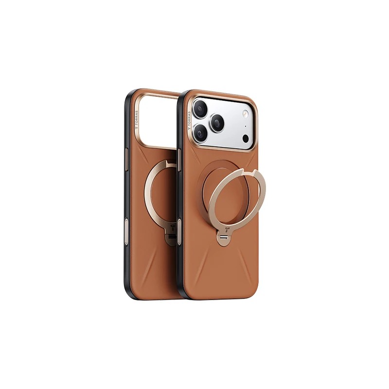 TORRAS Ostand Q3 VegSkin｜iPhone 18 Pro手機殼｜有機皮革支架殼