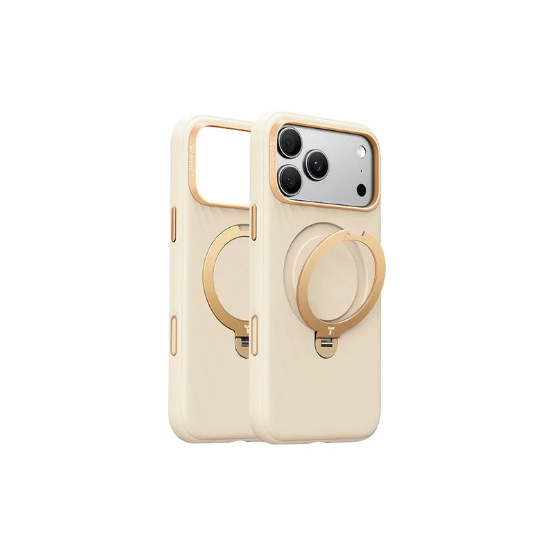 TORRAS Ostand Q3 Wind｜iPhone 18 Pro手機殼｜風紋矽膠支架殼