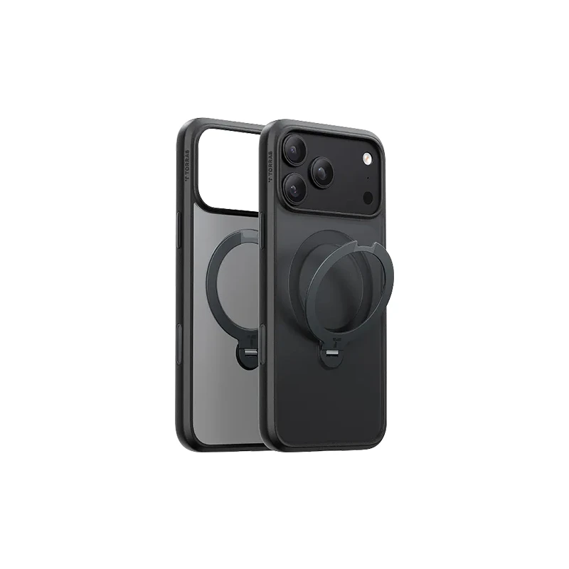 TORRAS Ostand Q3 Spin｜iPhone 18 Pro手機殼｜透明支架防摔殼