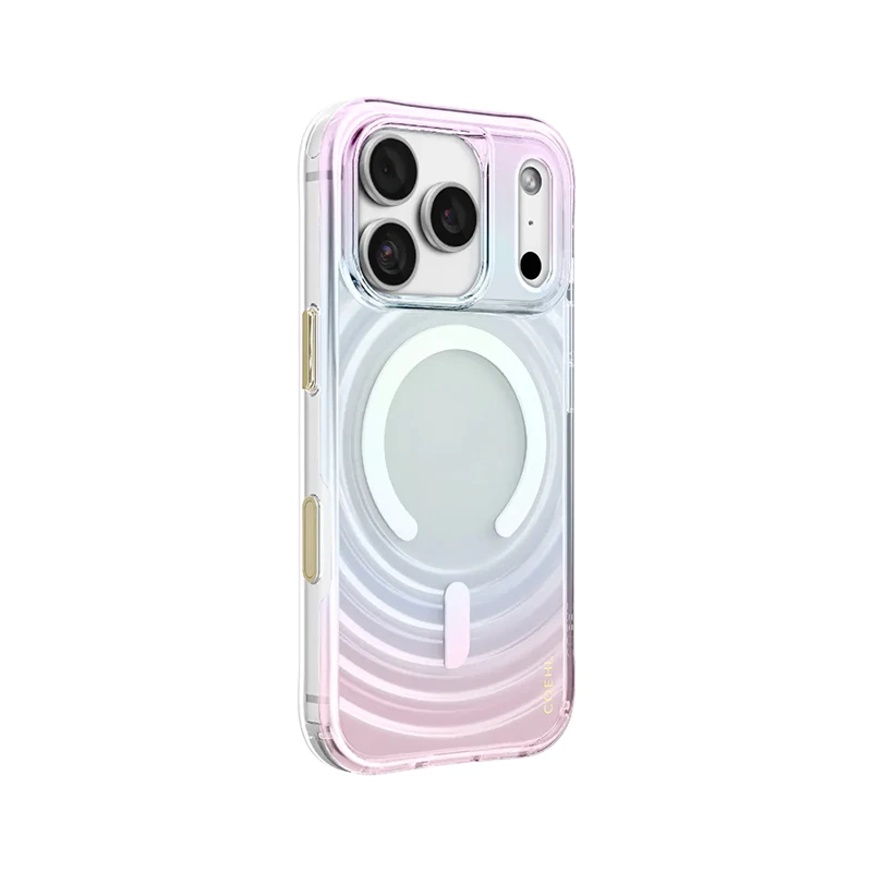 UNIQ Coehl Vela 水波紋磁吸保護殼｜iPhone 18 Pro / Pro Max｜IML彩虹光感｜可替換掛扣