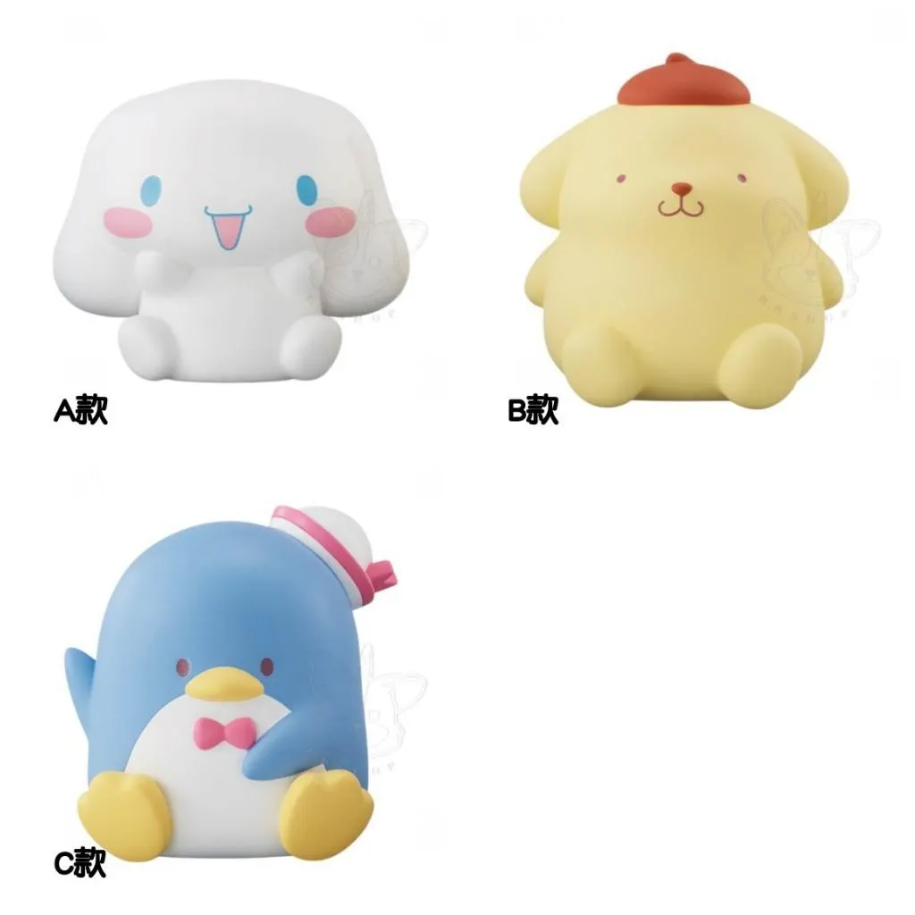 【M.M小舖】 『現貨』 BANDAI 轉蛋 扭蛋 三麗鷗捏捏隊 大耳狗 布丁狗 山姆企鵝 三麗鷗 捏捏 全3款