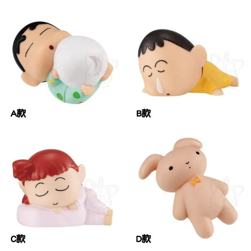 【M.M小舖】 『現貨』 BANDAI 轉蛋 扭蛋 蠟筆小新捏捏隊 小新 阿呆 妮妮 捏捏 公仔 全4款