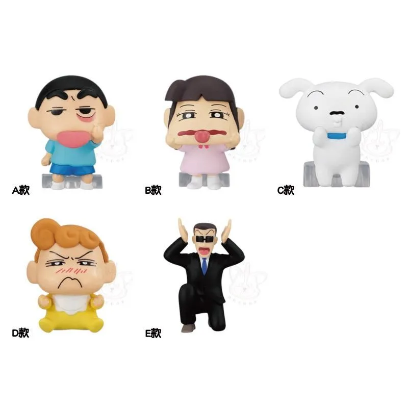 【M.M小舖】 『現貨』 BANDAI 轉蛋 扭蛋 蠟筆小新扮鬼臉公仔P2 2 小新 小愛 小葵 鬼臉 全5款