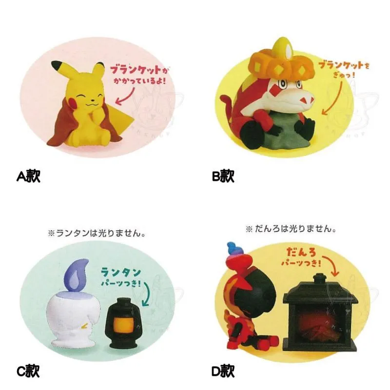 【M.M小舖】 『現貨』 T-ARTS 轉蛋 扭蛋 寶可夢大家一起來取暖公仔 公仔 皮卡丘 公仔 溫暖 全4款