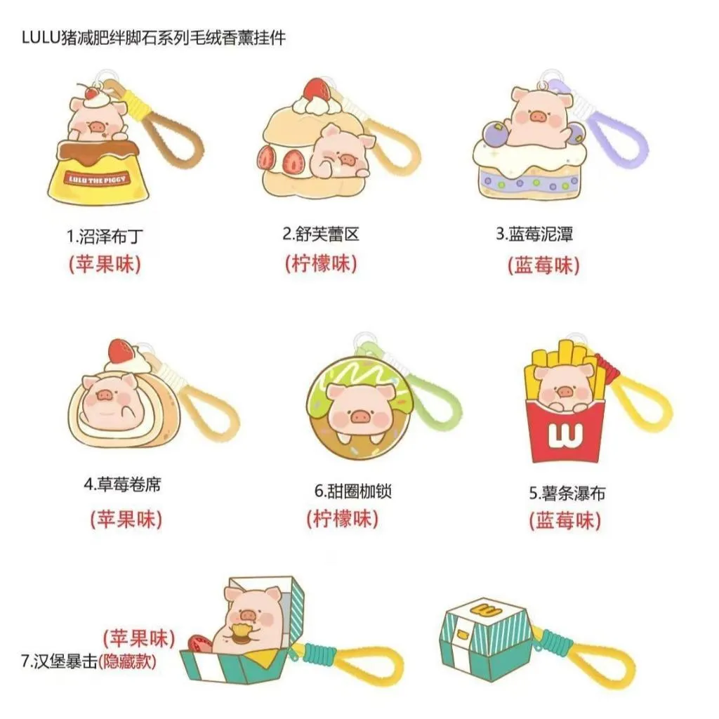 【M.M小舖】『現貨+預購』盒玩 罐頭豬LULU 減肥絆腳石系列香薰毛絨盲盒 盲抽 罐頭豬 毛絨 香氛 一中盒6入