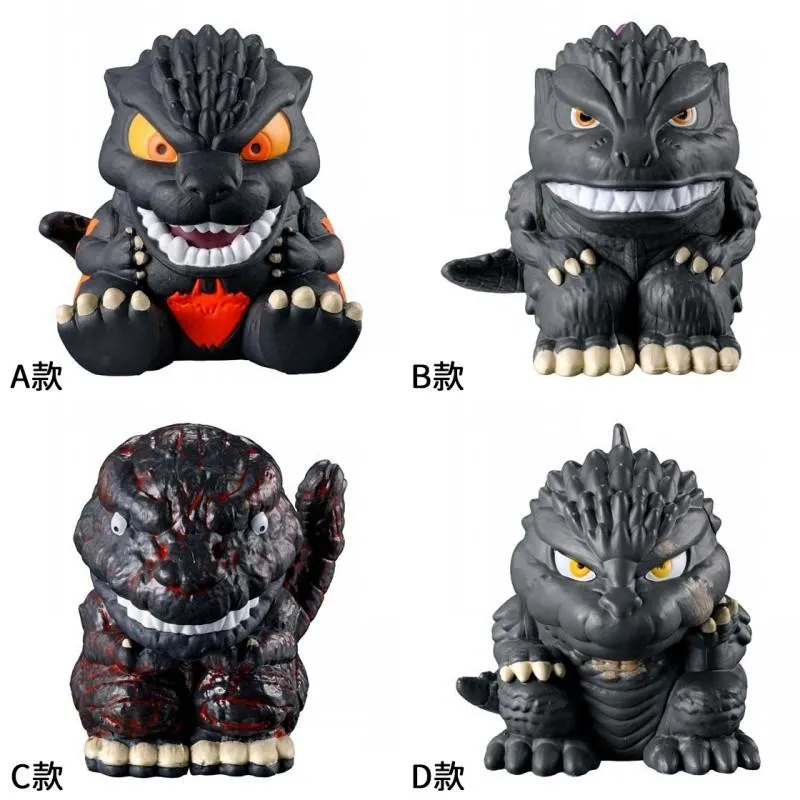 【M.M小舖】『現貨』 BANDAI 轉蛋 扭蛋 東寶怪獸 等待中Q版哥吉拉 怪獸 哥吉拉 公仔 坐姿 全4款
