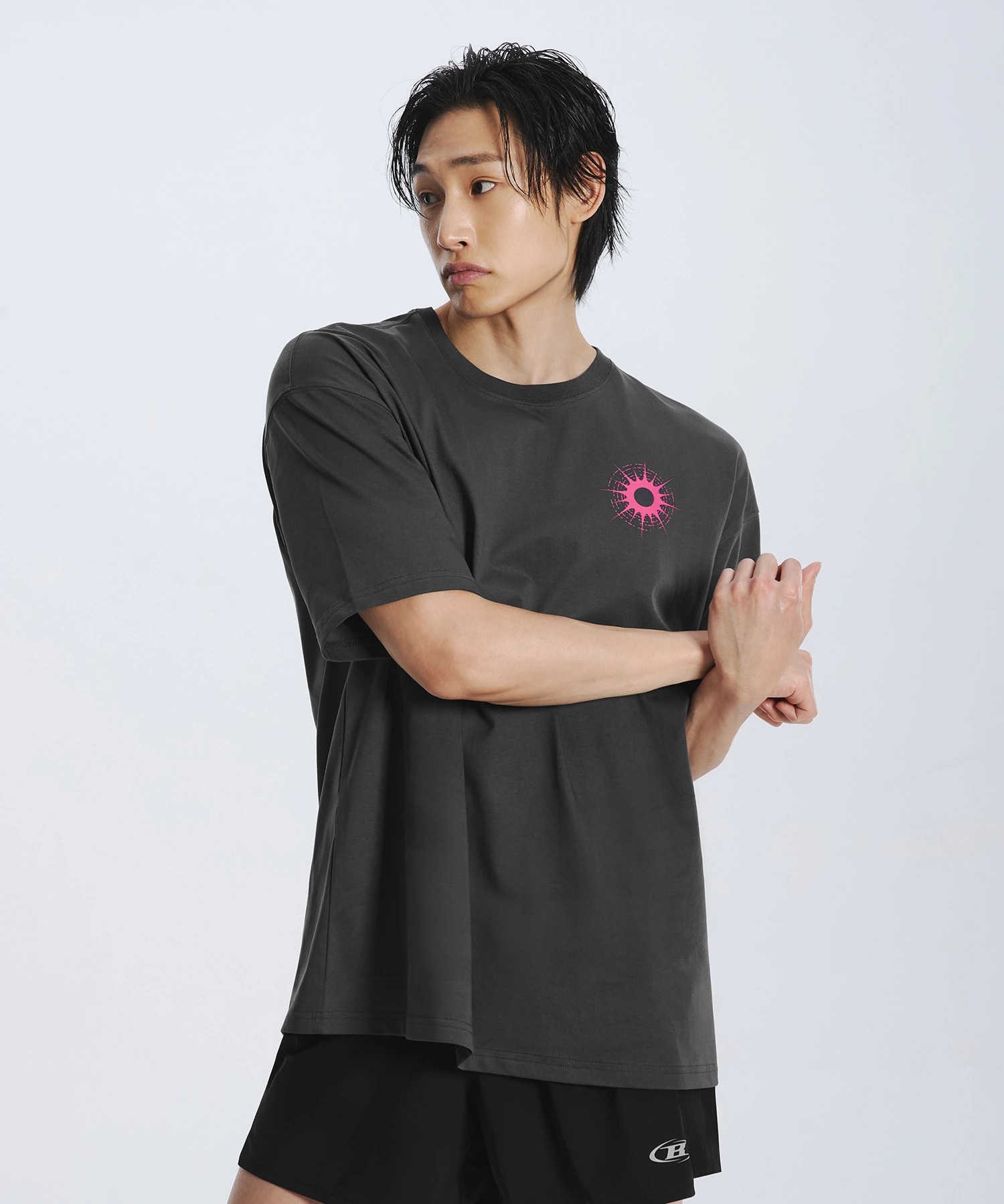 BTW X NOCOFFEE NO LOSE T-SHIRTS [CHARCOAL]